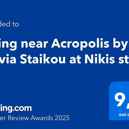 Living Near Acropolis By Sylvia Staikou At Nikis Str Appartement Athene Buitenkant foto