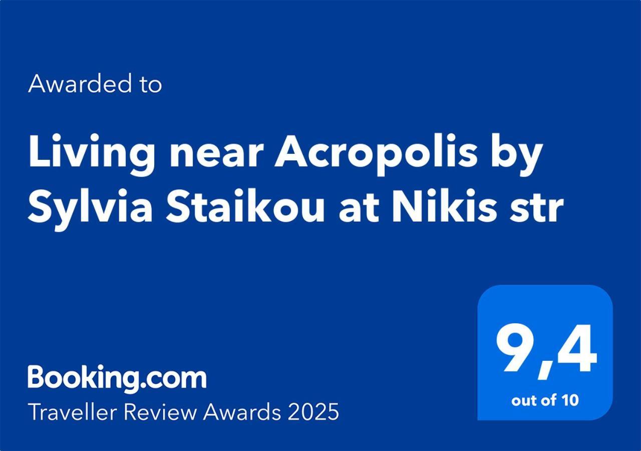 Living Near Acropolis By Sylvia Staikou At Nikis Str Appartement Athene Buitenkant foto